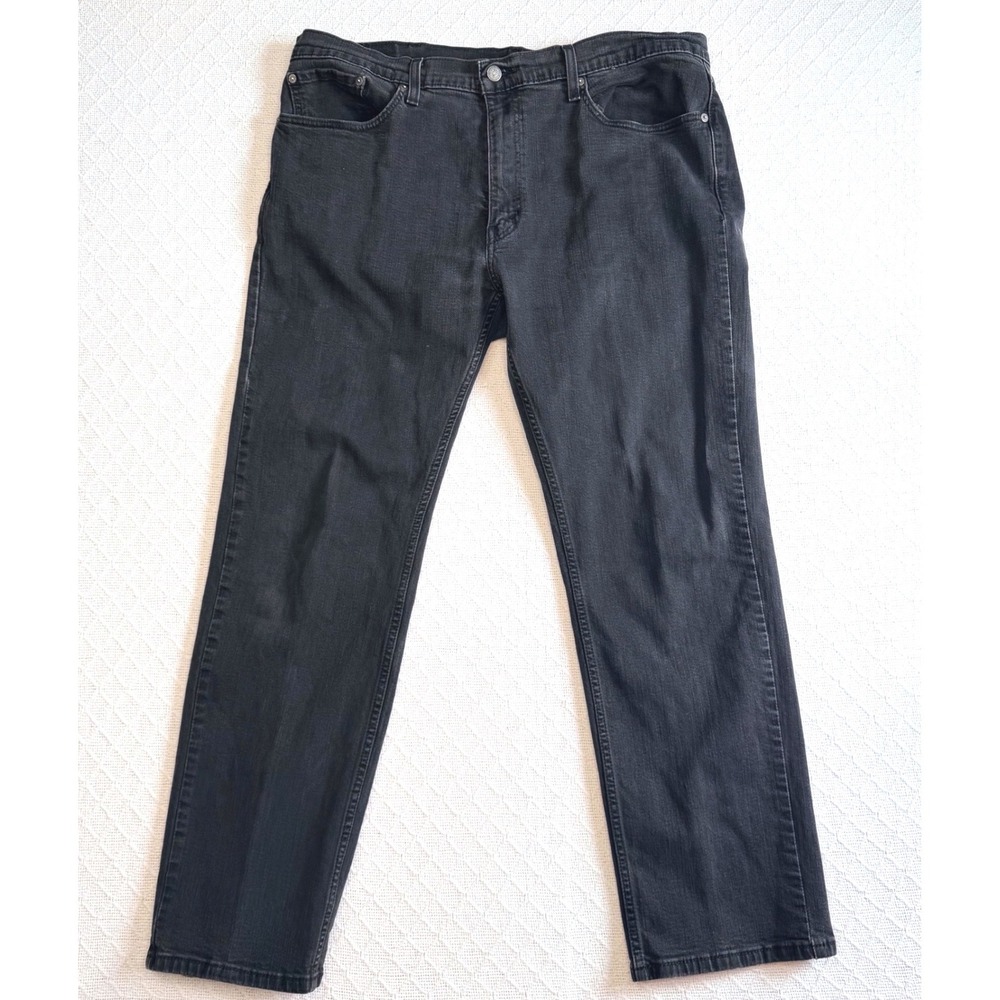Levis 559 Relaxed Straight Jeans Mens 40x32 Black WaterLess Denim 00559-0239